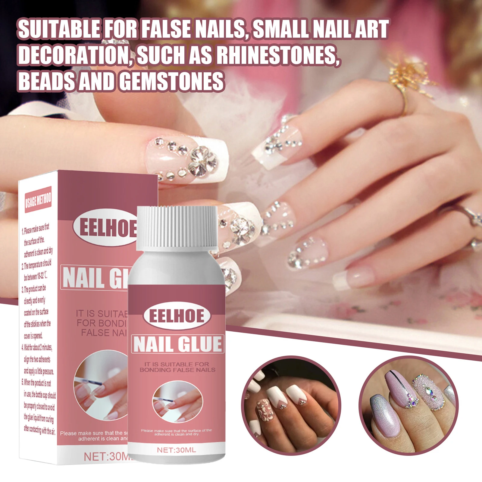 

Профессиональный Супер сильный клей для ногтей для накладных ногтей Стразы драгоценные камни сделай сам