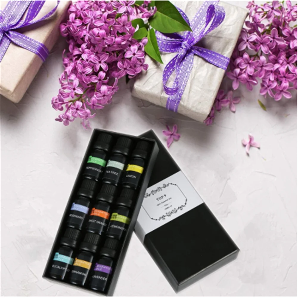 Набор натуральных эфирных масел для ароматерапии 9*10 мл|Увлажнители воздуха| |