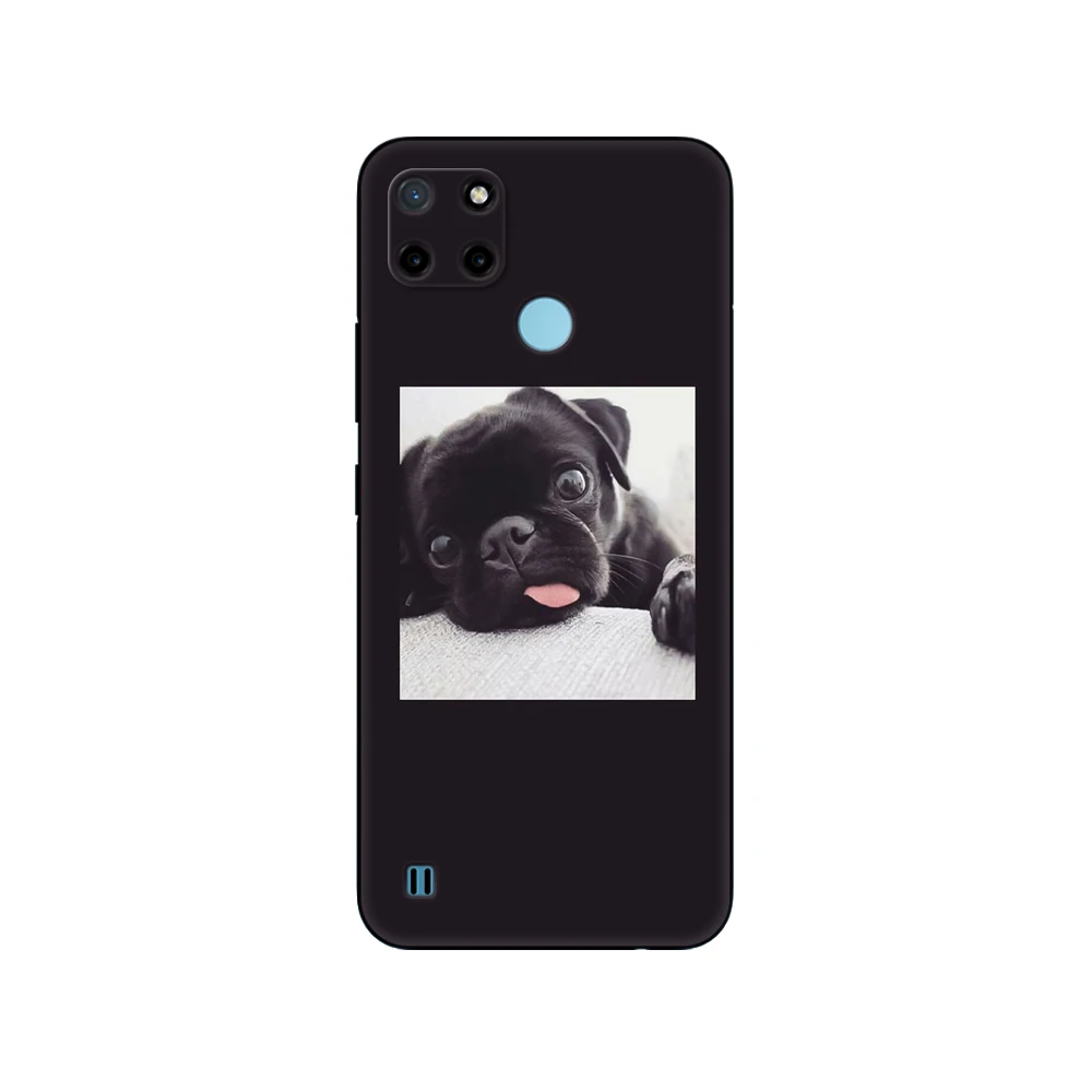 for realme c21y c25y case 6 5 inch back phone cover for oppo realme c21y c25y 4g rmx3261 silicon soft bag bumper black tpu case free global shipping