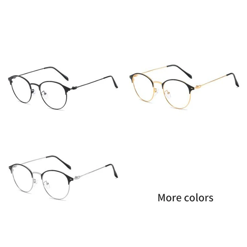 Овальные металлические фотохромные очки для близорукости мужчин и женщин