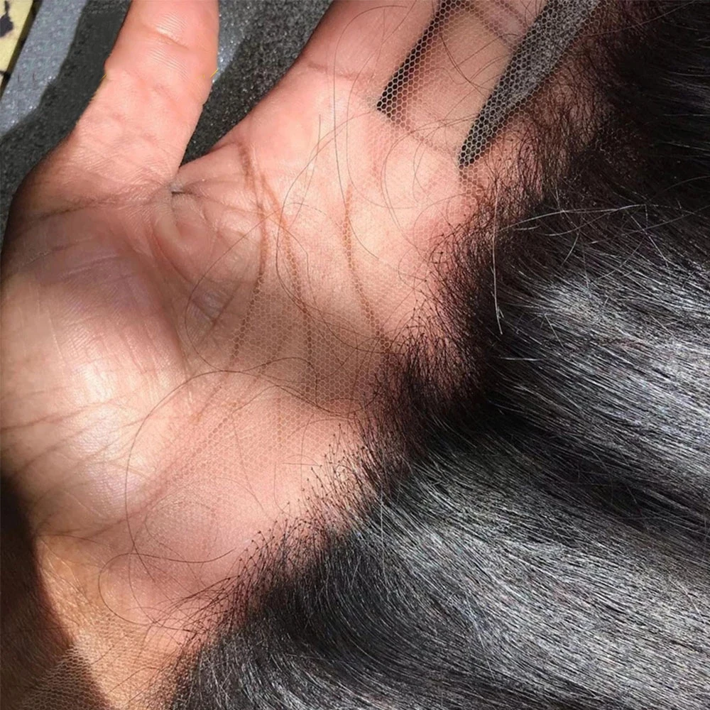 

HD Transparent Lace Front Human Hair Wigs PrePlucked 13x6 180% Brazilian Straight Hair Lace Frontal Wig With Baby Hair