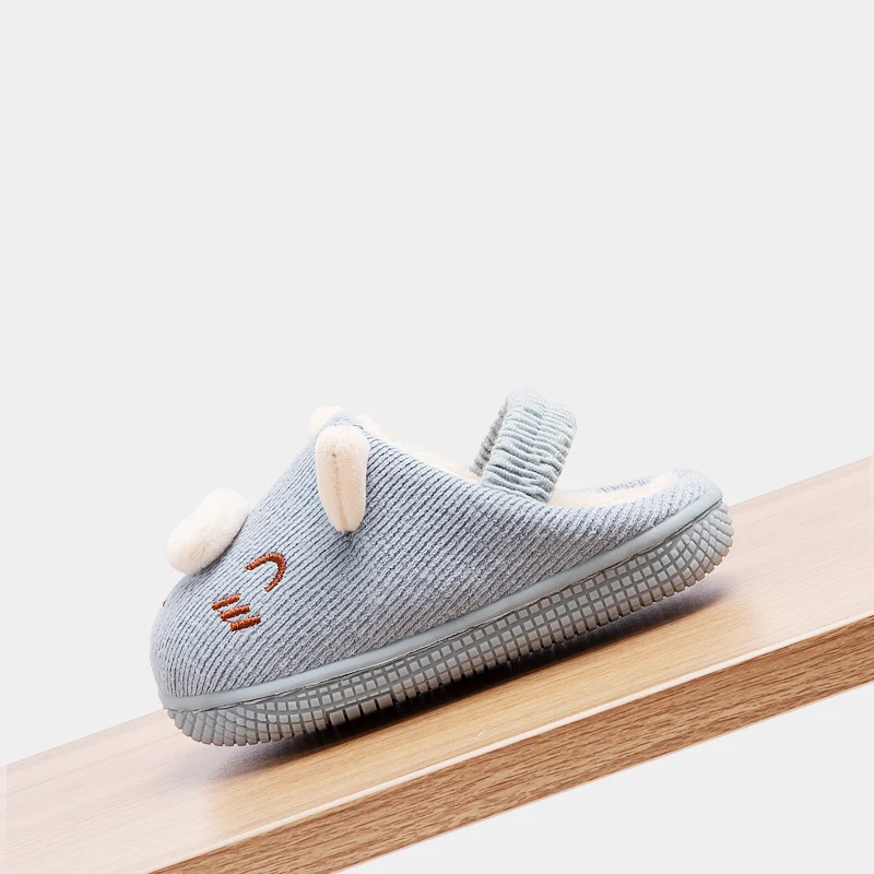 Меховые тапочки для маленьких мальчиков и девочек милые плюшевые домашние