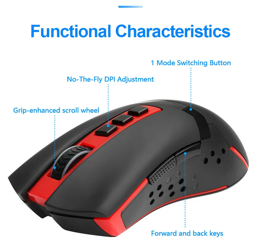 Redragon Blade M692 USB Беспроводная программируемая игровая мышь 4800 dpi 9 Кнопок эргономичная для overwatch геймерские мыши ноутбук компьютер