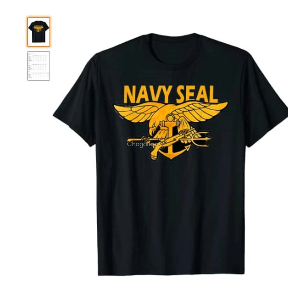 Футболка с логотипом морского котика США|Мужские футболки| |