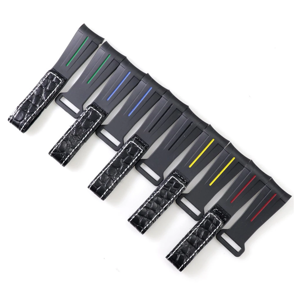 

Hook-and-loop Fastener Rubber Watch Strap 20mm Watchband Waterproof Silicone Wristband for Ro-lex Watches Band Sport Bracelet