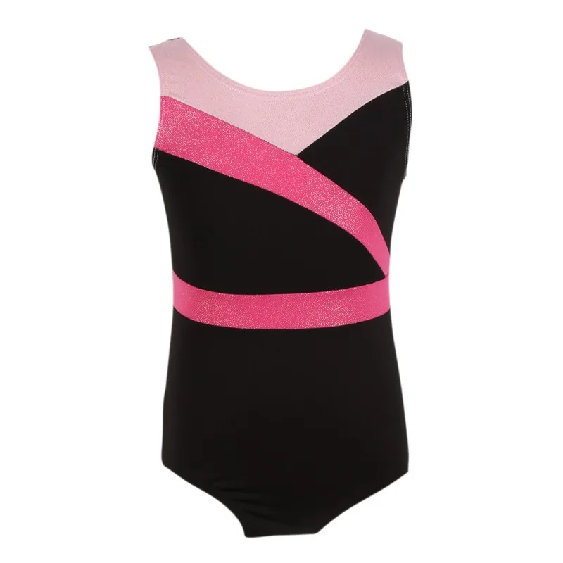 1 шт. милый детский балетный Танец комбинезон пэчворк спандекс без рукавов танцы