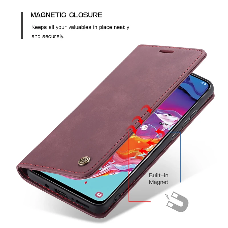 Магнитные Кожаный чехол для Samsung A52 5G A72 A71 A51 A32 S21 ультра S20 FE кошелек полная защита