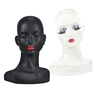21 inch pvc female wig head mannequins manikin style model display womens wigs hats hairpieces stand