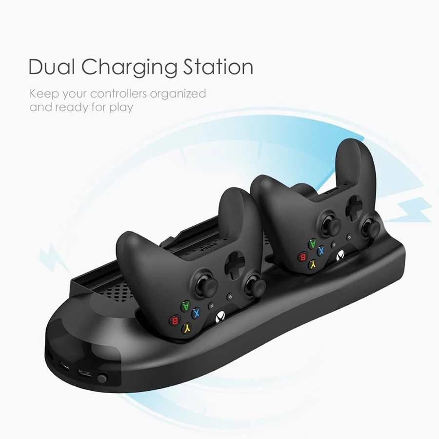 Подставка вертикальная для консоли Xbox One X 5 в 1 с 3 USB-портами | Электроника
