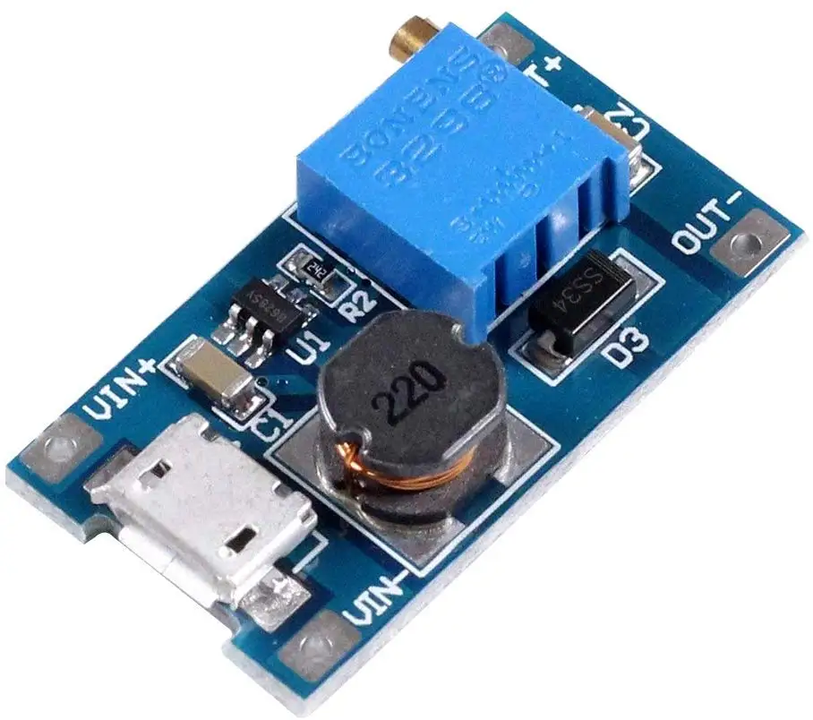 Регулятор напряжения Cuburtas MT3608 Mico USB постоянный ток повышающий преобразователь