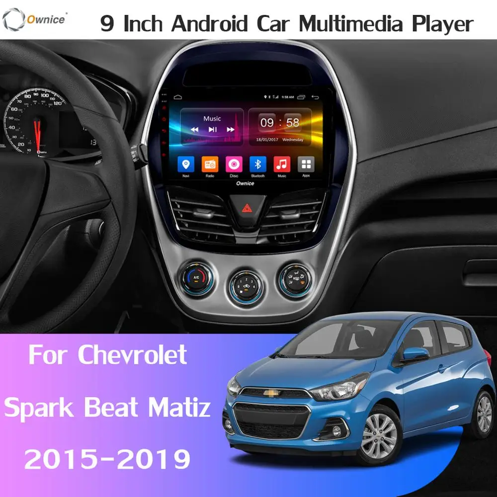360°Panoramic Android 9.0 4G+64G GPS Radio Auto CarPlay SPDIF DSP Car Multimedia Player for Chevrolet Spark Beat Matiz 2015-2019 |