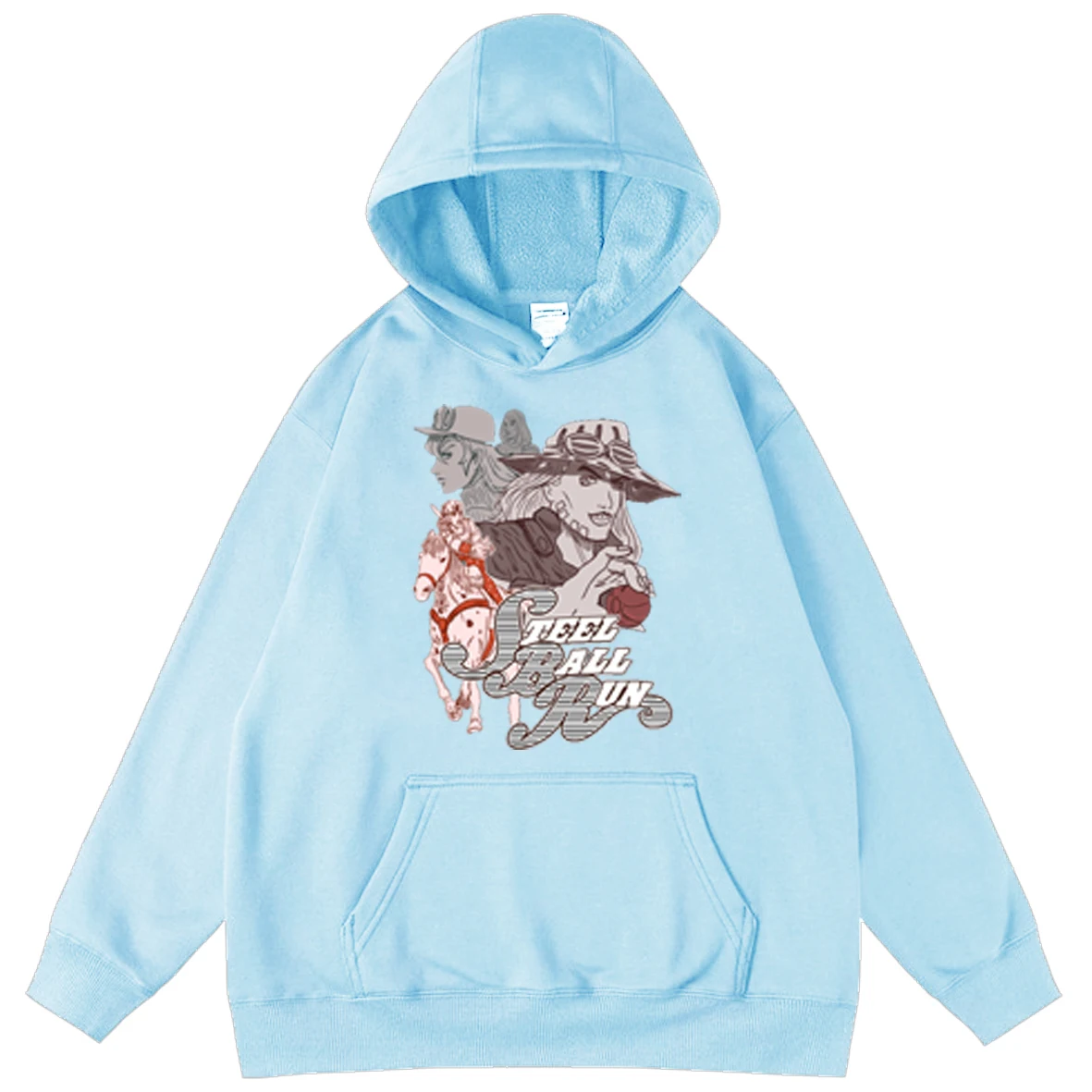 

Anime JoJo Bizarre Adventure Print Male Fleece Oversized Sweatshirts Loose Hooded Tops Boy Hoodies Unisex Long Sleeve Hoodie