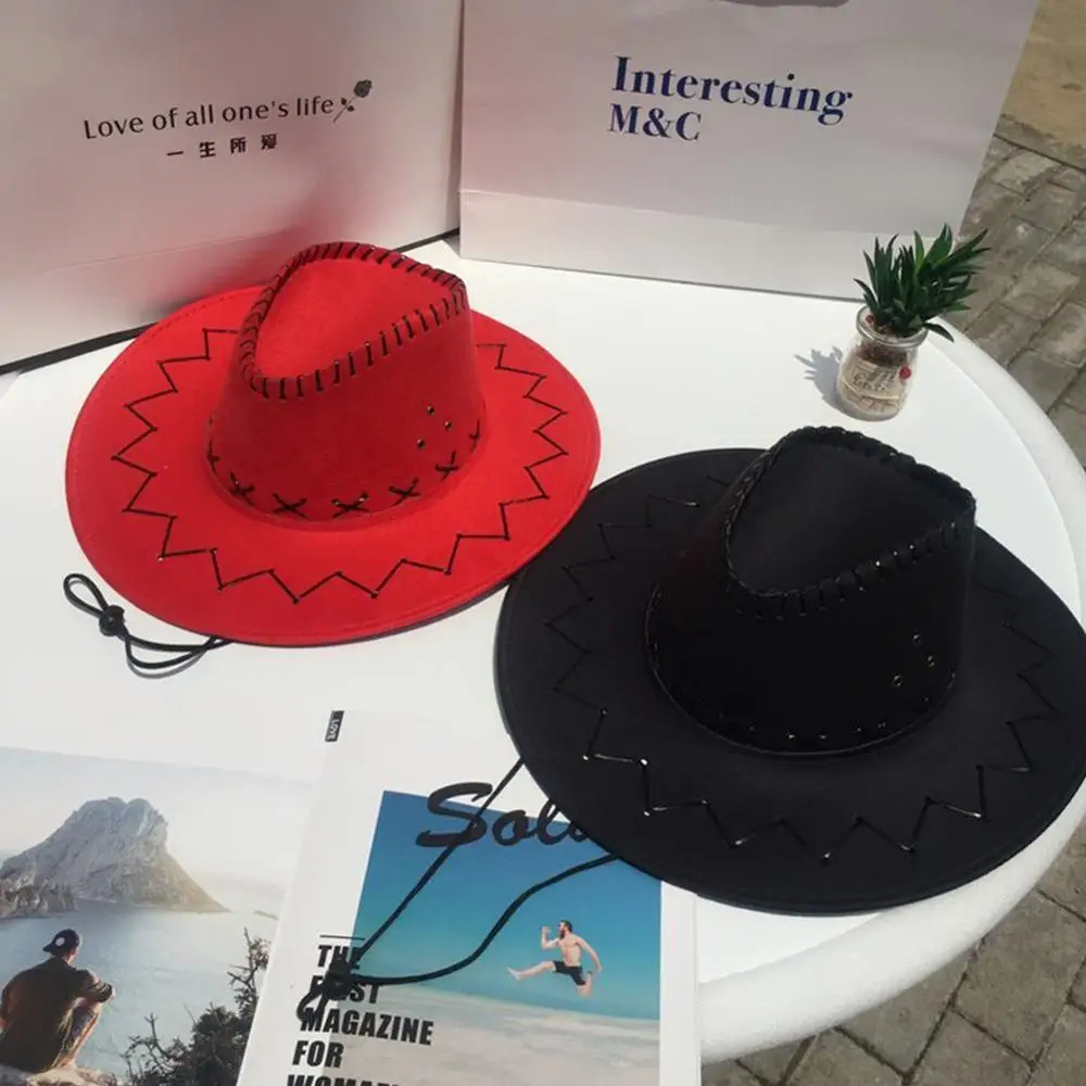 Ковбойская шляпа в западном стиле для мужчин женщин детей Fedora улицы с широкими