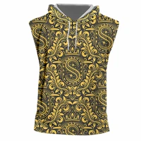 ifpd eu size hooded tank top baroque style vest men 3d print crown golden floral luxury fitness sleeveless shirt women oversize