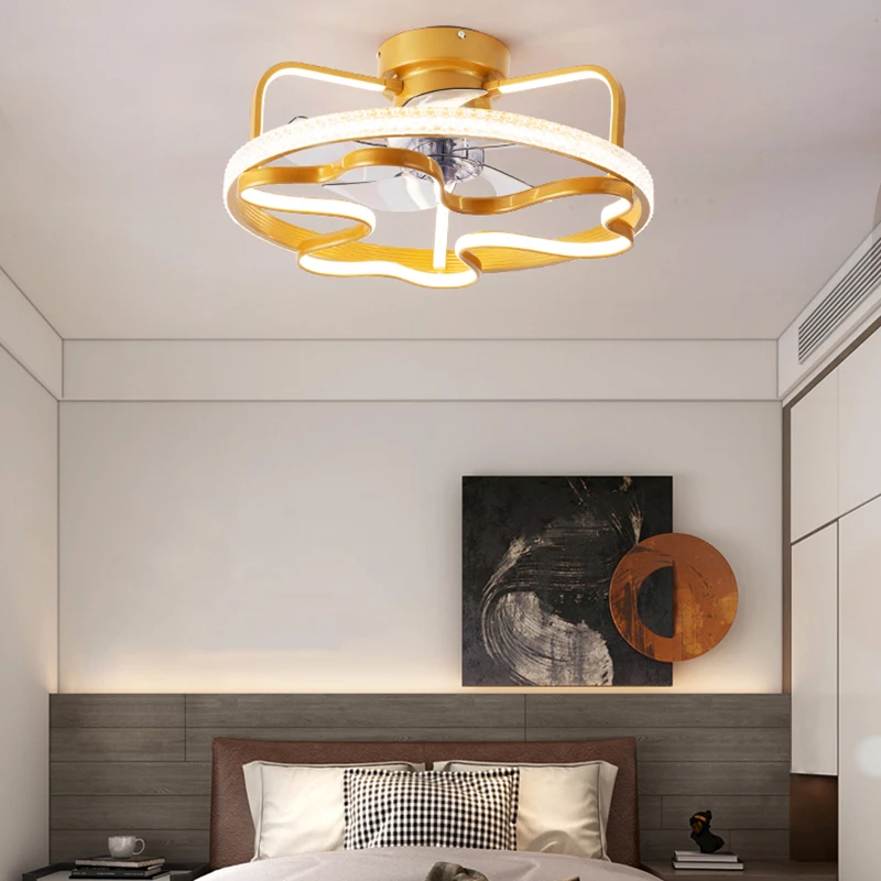Декор для спальни светодиодный Невидимый потолочный вентилятор светильник
