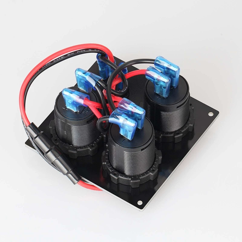 Водонепроницаемый двойной USB разъем зарядное устройство 2.1A &amp с светодиодный