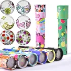 Вращающийся Большой волшебный мультяшный вращающийся калейдоскоп 3 размеров, волшебный разнообразный узор, развивающие игрушки для детского воображения