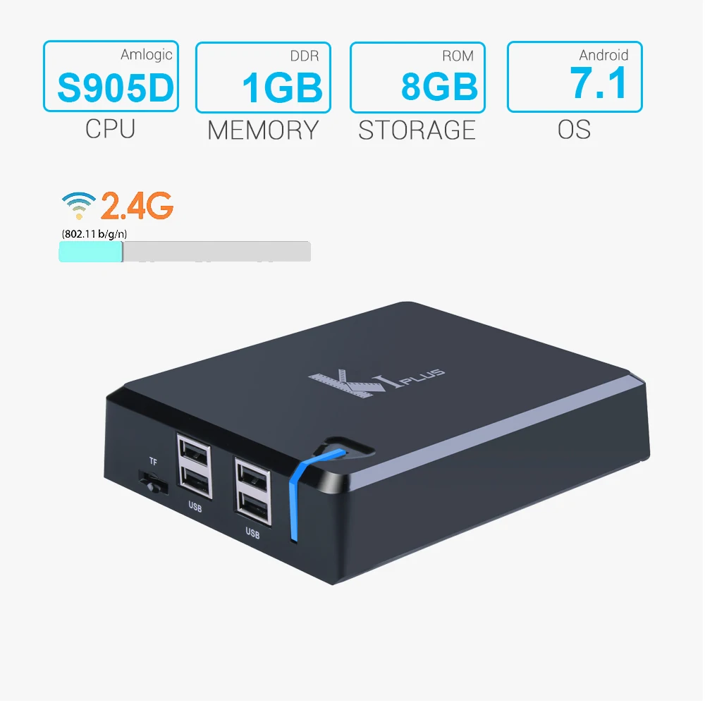 Mecool K1 PLUS Amlogic S905D четырехъядерный смарт-ТВ коробка Android 7,1 DVB-T2 DVB-S2 DVB-C 4 в 1 комбо ТВ коробка KI плюс 4 к HD медиа плеер