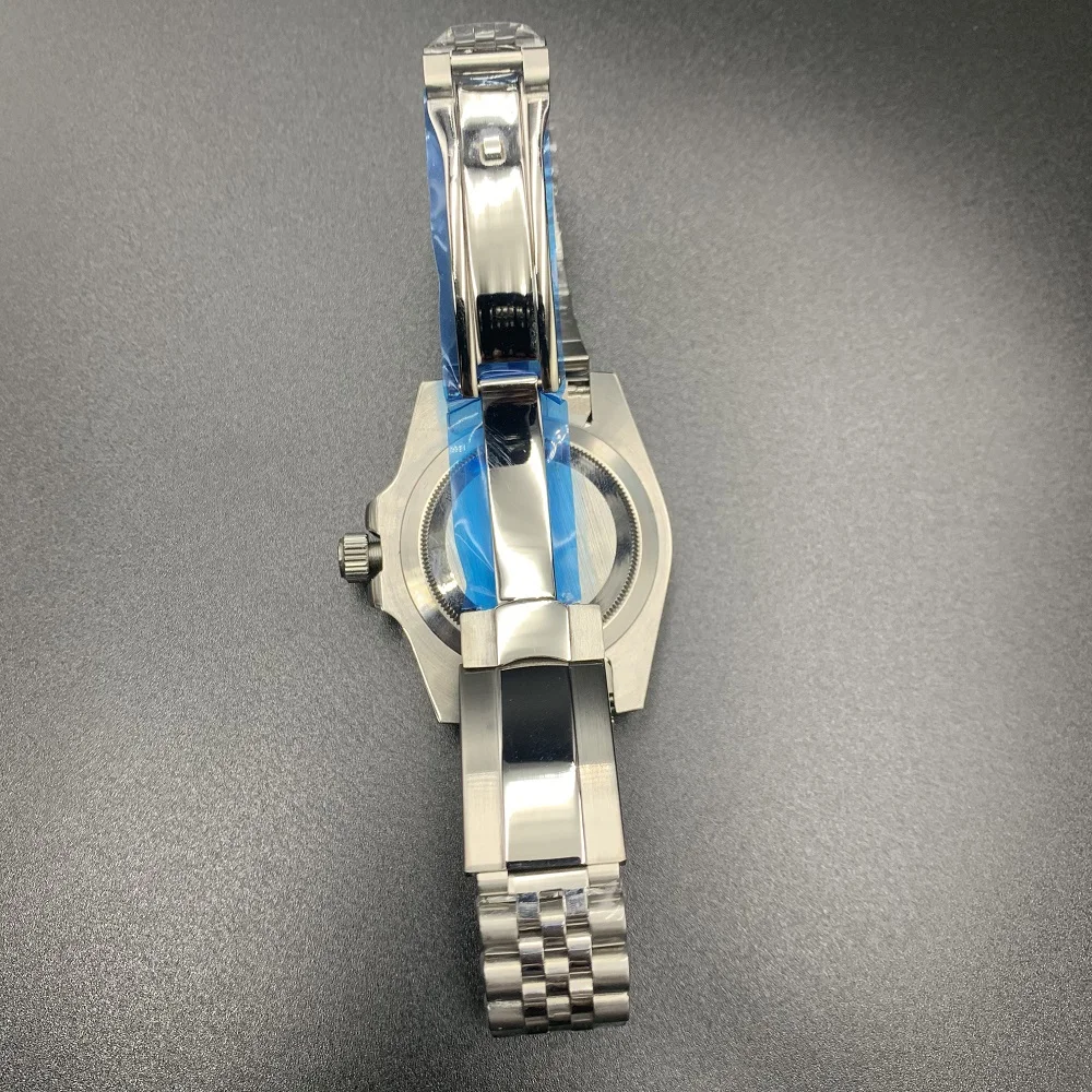 

OUMASHI top brand 40mm GMT automatic mechanical watch luminous waterproof date date green black bezel 316L steel jubilee strap O