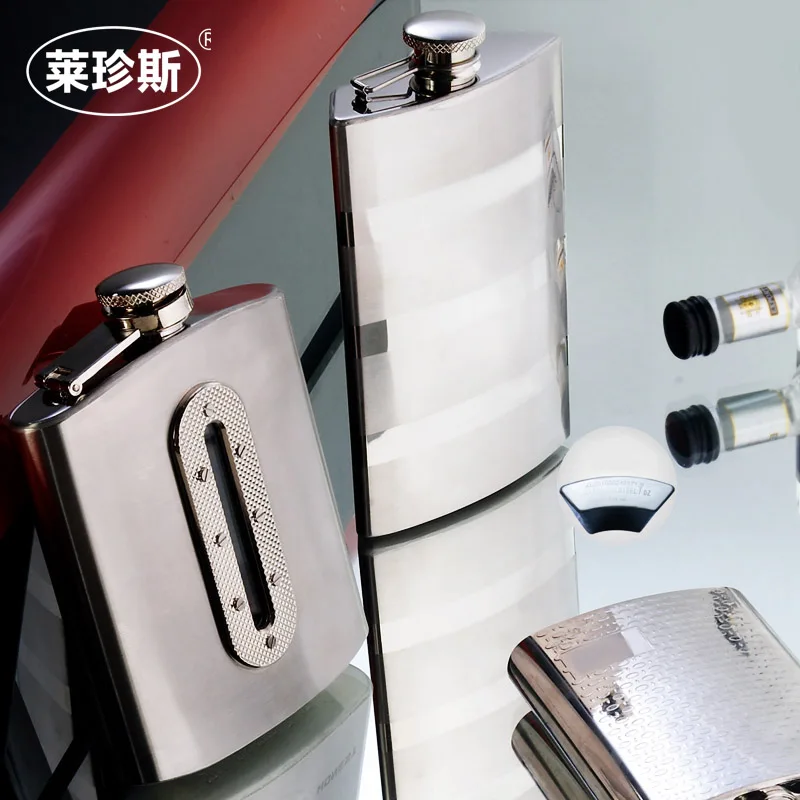 Металлическая фляжка для вина виски 7 унций нержавеющая сталь | Дом и сад