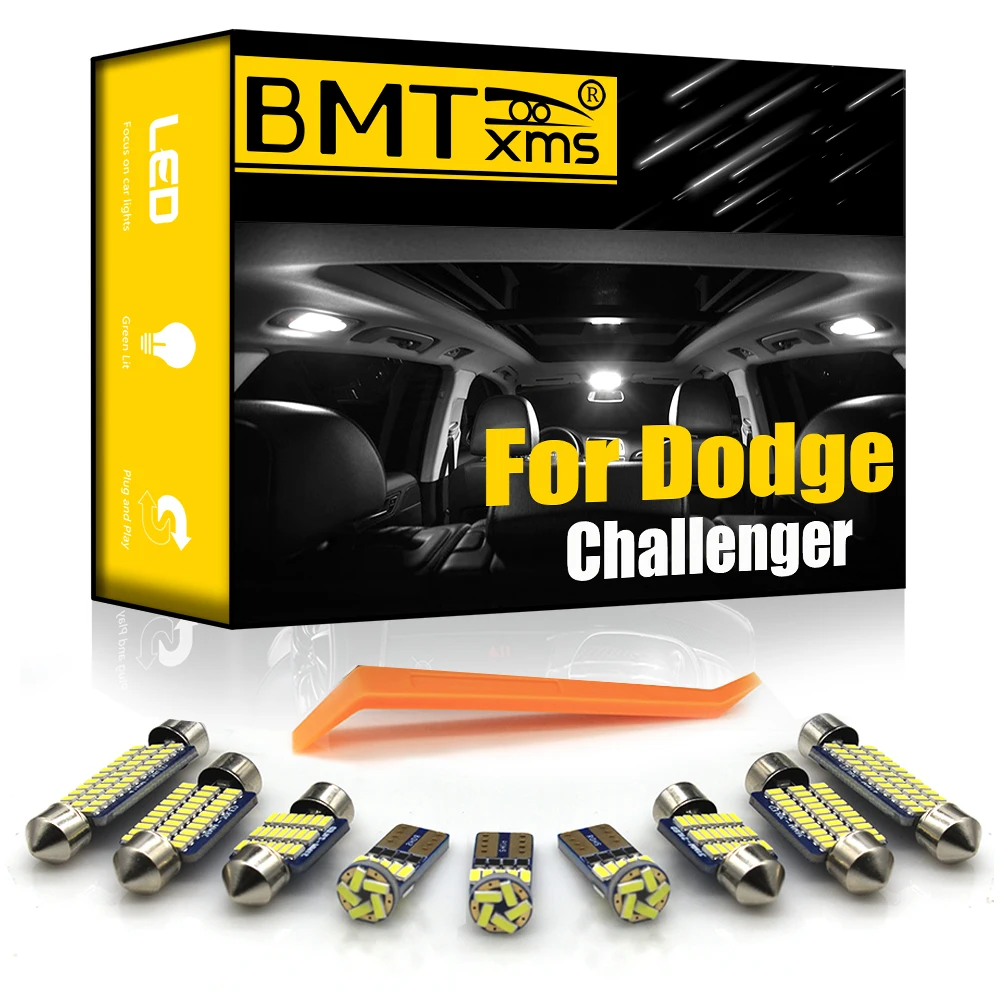 

BMTxms для Dodge Challenger 2008-2020 Canbus светодиодный светильник для автомобиля внутренняя карта купольный светильник для двери багажника лампы Автомоб...