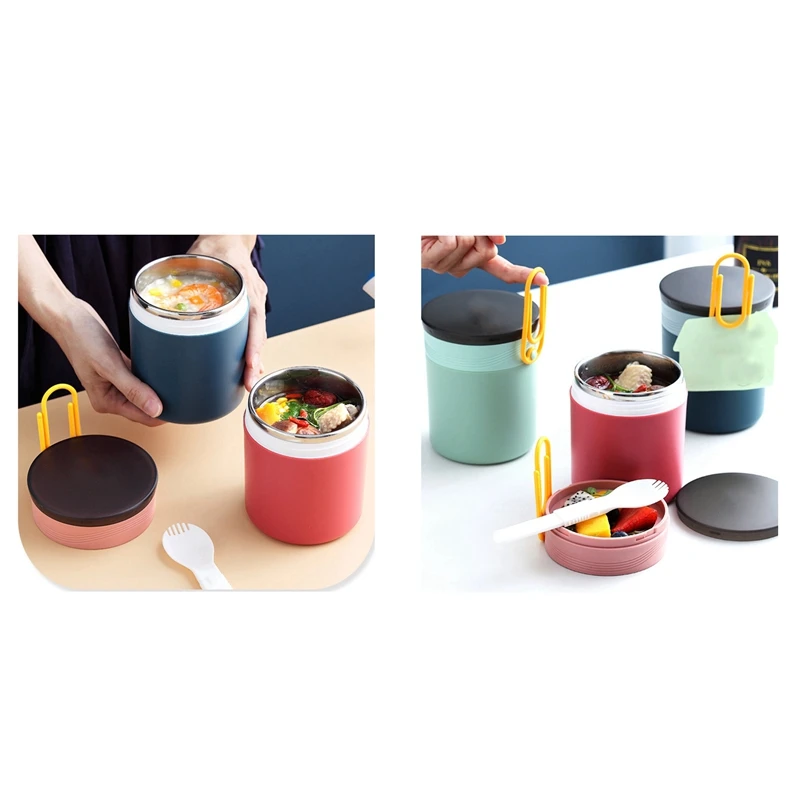 2 шт. Герметичный Термос из нержавеющей стали 450 мл | Дом и сад