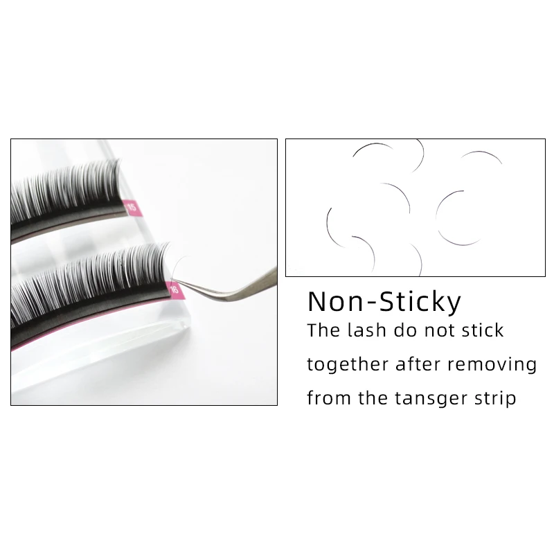 MAYSHIKOU 16 рядов/лоток искусственные норковые ресницы для наращивания