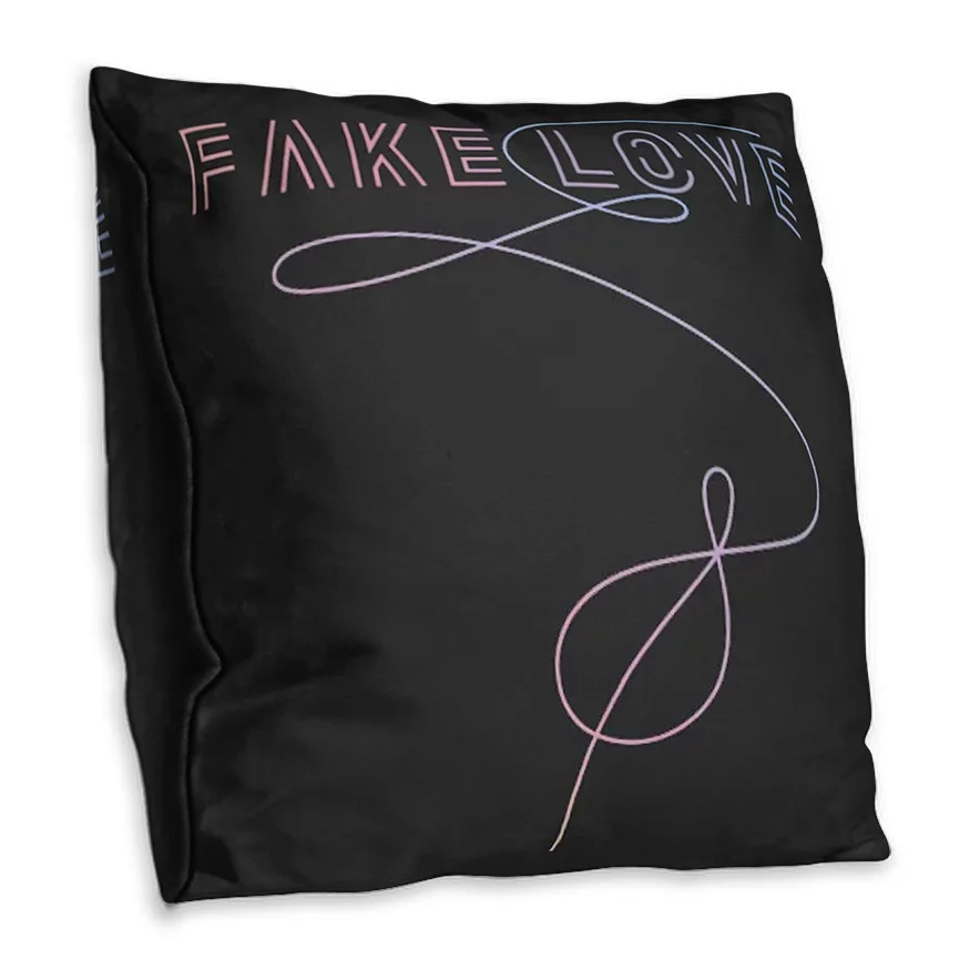 

Black Double Side Print Cushion Cover Polyester Decorative for Sofa Seat Soft Throw Pillow Case Cover 45x45cm Home Decor