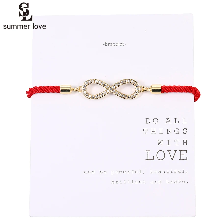 Браслеты с цирконом для мужчин и женщин регулируемые ювелирные украшения ручной