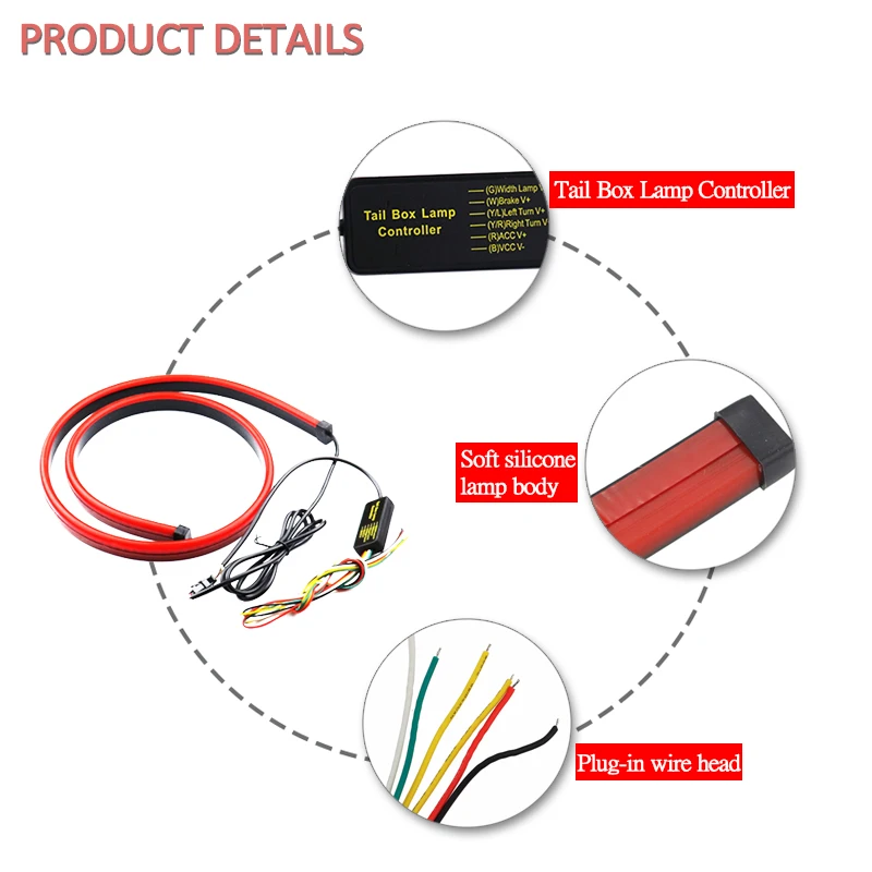 Светодиодная Автомобильная сигнальная лампа стоп-сигналы с высоким креплением