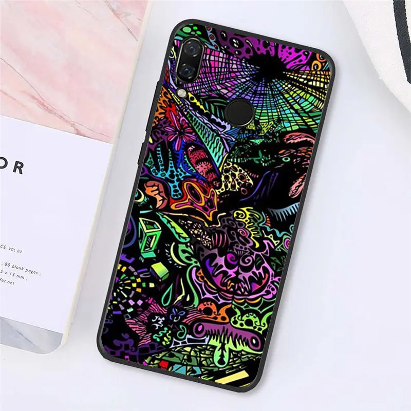 MaiYaCa красочный психоделический Стильный чехол для телефона Xiaomi Redmi8 4X 6A 9 8A note pro 5Plus