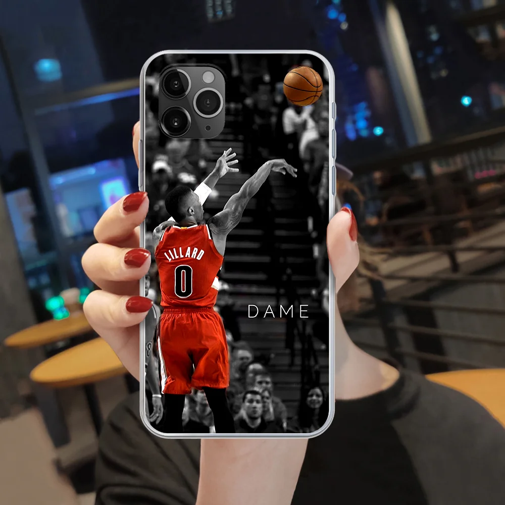 

Damian Lillard basketball 0 Phone Case cover For iphone 5 5S 6 6S PLUS 7 8 12 mini X XR XS 11 PRO SE 2020 MAX transparent bumper
