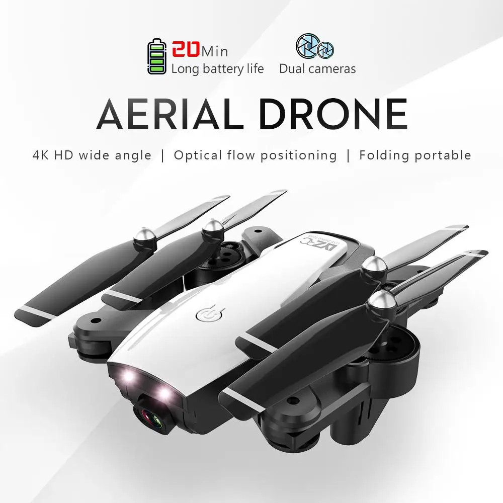 

L107 4K Dual Wifi Cameras Drone 120M RC Drone GPS Full Wide-Angle Camera APP Gesture Shot Smart Follow Up RC Drone With bag