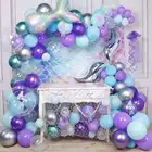 Надувные шары горничной, декоративные, фиолетовые, розовые, 173 шт.