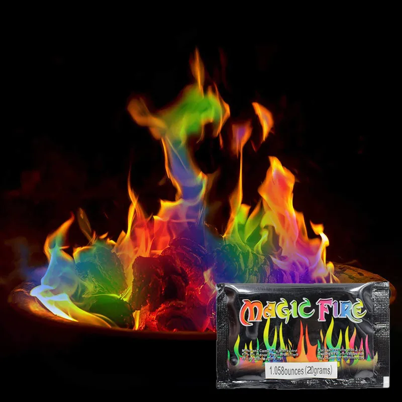 Новый Мистический Огонь окрашенный огненный пламя для костра фейерверк огонь