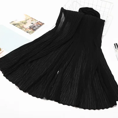 13Black Sparsil женские плиссированные морщинки Пузырьковые шифоновые шарфы Crinkle мусульманский хиджаб Твердые тюрбан обертывание s длинный широкий шарф головные уборы 85*180 см - Цвет: 13Black