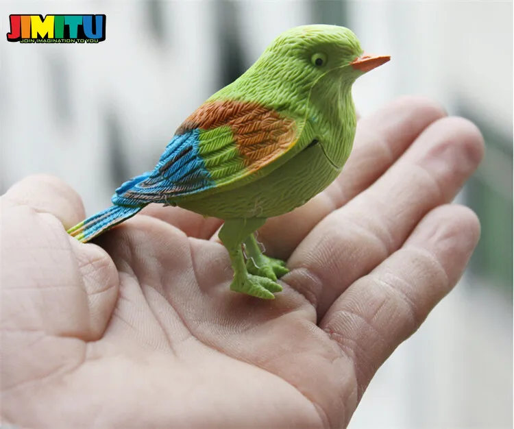 Музыкальная игрушка птичка с голосовым управлением пение забавная электронная