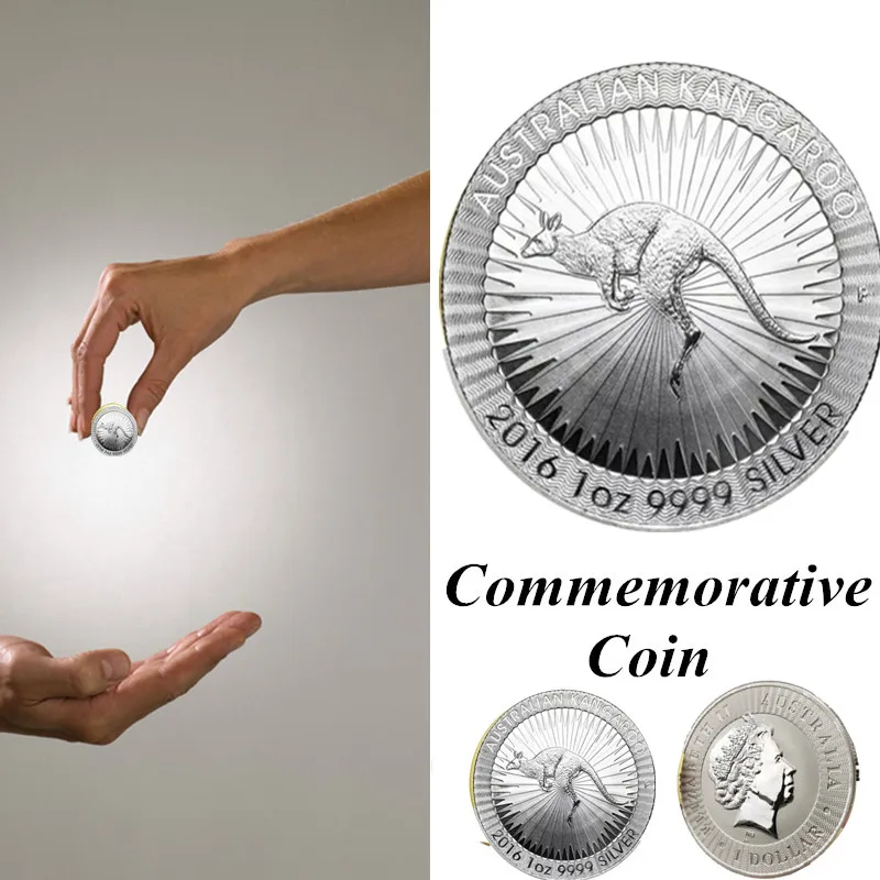 

2021 new Russian lucky love commemorative coin Australia kangaroo silver three-dimensional relief crafts animal coin collection