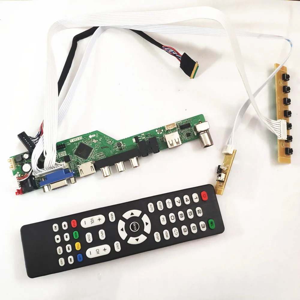 Для B156XW02 V2 HW1A/4A/5A WLED LVDS 40Pin 1366*768 HDMI-совместимый VGA USB AV RF TV56 контроллер привода 15 6" |