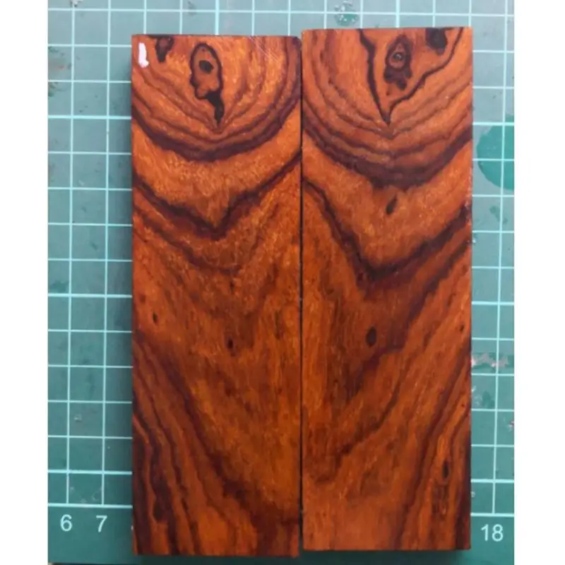 1 пара подходящих к книжке деревянных шкал для ножей из железа пустыни 14*4 5*1 см