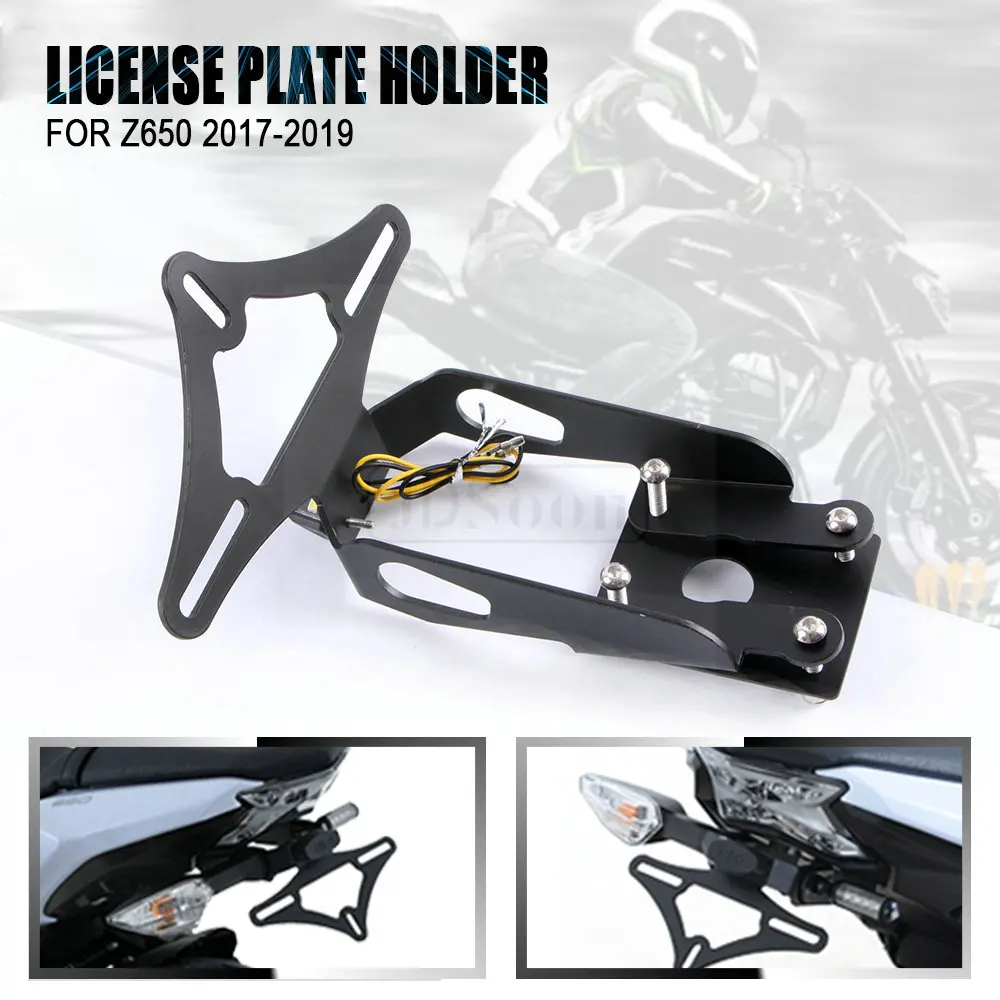 

Motorcycle License Plate Holder Tail Tidy Fender Eliminator For Kawasaki Z650 Ninja650 2017 2018 2019 2020