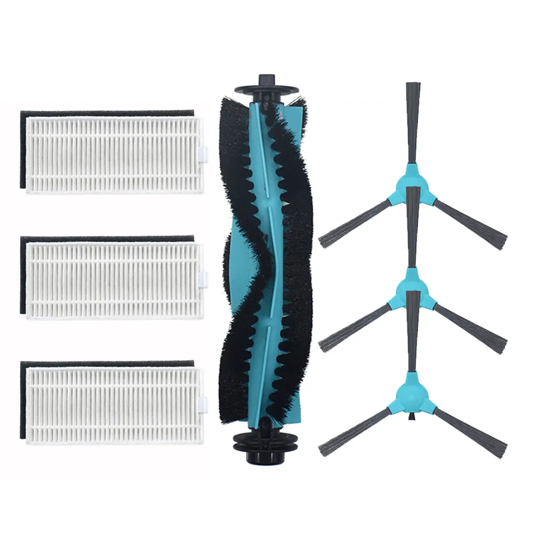 

8pc Main Roller Brush Side Brushes Filter For Coredy 3500 R3500 R3500S R550 R500+ R650 R750 For Amarey A800 A900 Vacuum Cleaner