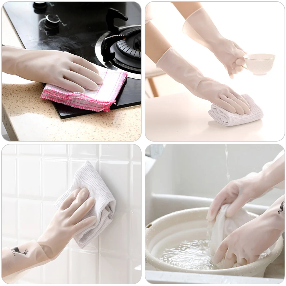 Перчатки для мытья посуды Pawaca кухонные перчатки Овощная посуда с изображениями