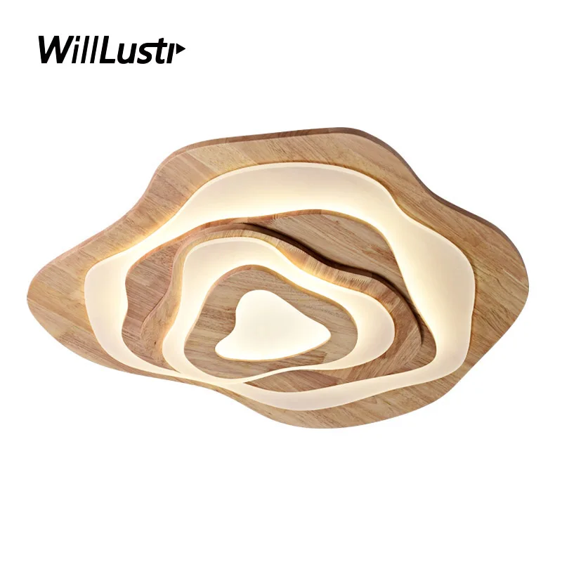 

Креативный деревянный потолочный светильник, облако, акриловая лампа, гостиничный ресторан, каюта, гостиная, спальня, балкон, светодиодный ...