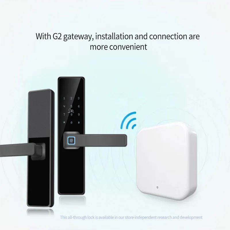 TTlock Bluetooth-compatible Gateway G2 Fingerprint Lock Password Smart Door Electric Home Bridge Work For Alexa Google | Безопасность и