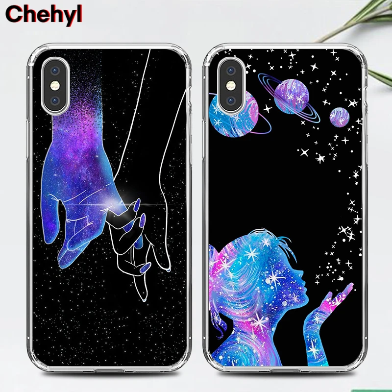 Роскошные чехлы для телефонов Universe IPhone X XS MAX XR 8 7 6s Plus Starry Sky мягкий силиконовый