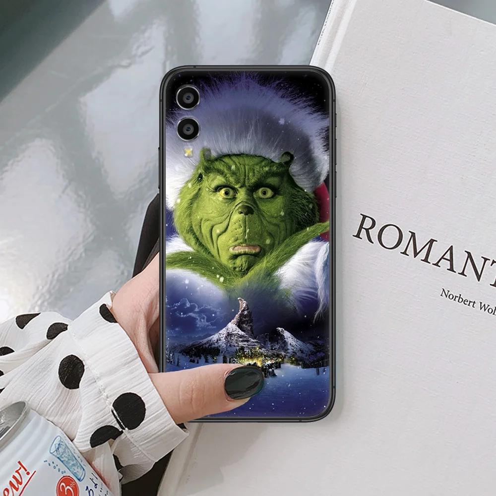 

Grinchs Stole Christmas Cute Cartoon Phone Case For Huawei Honor 6A 7A 7C 8 8A 8X 9 9X 10 10i 20 Lite Pro Play black Cell