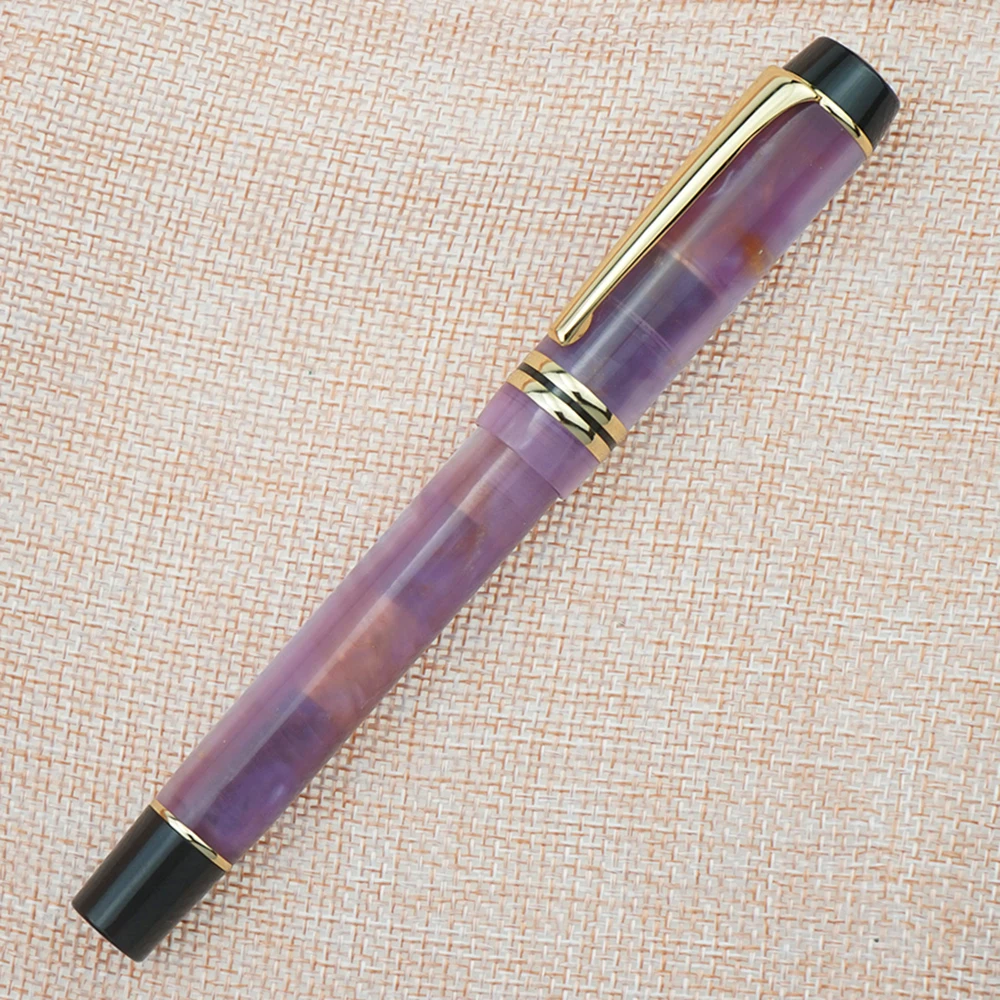 

NEW Kaigelu 316 Celluloid Purple Fountain Pen, Beautiful Marble Patterns Iridium EF/F/M Nib Pen Writing Gift for Office Business