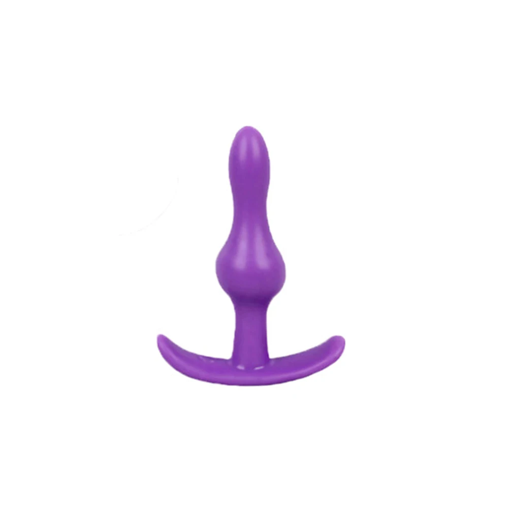 Мягкая анальная пробка из силикагеля для стимуляции точки G вибратор вагины