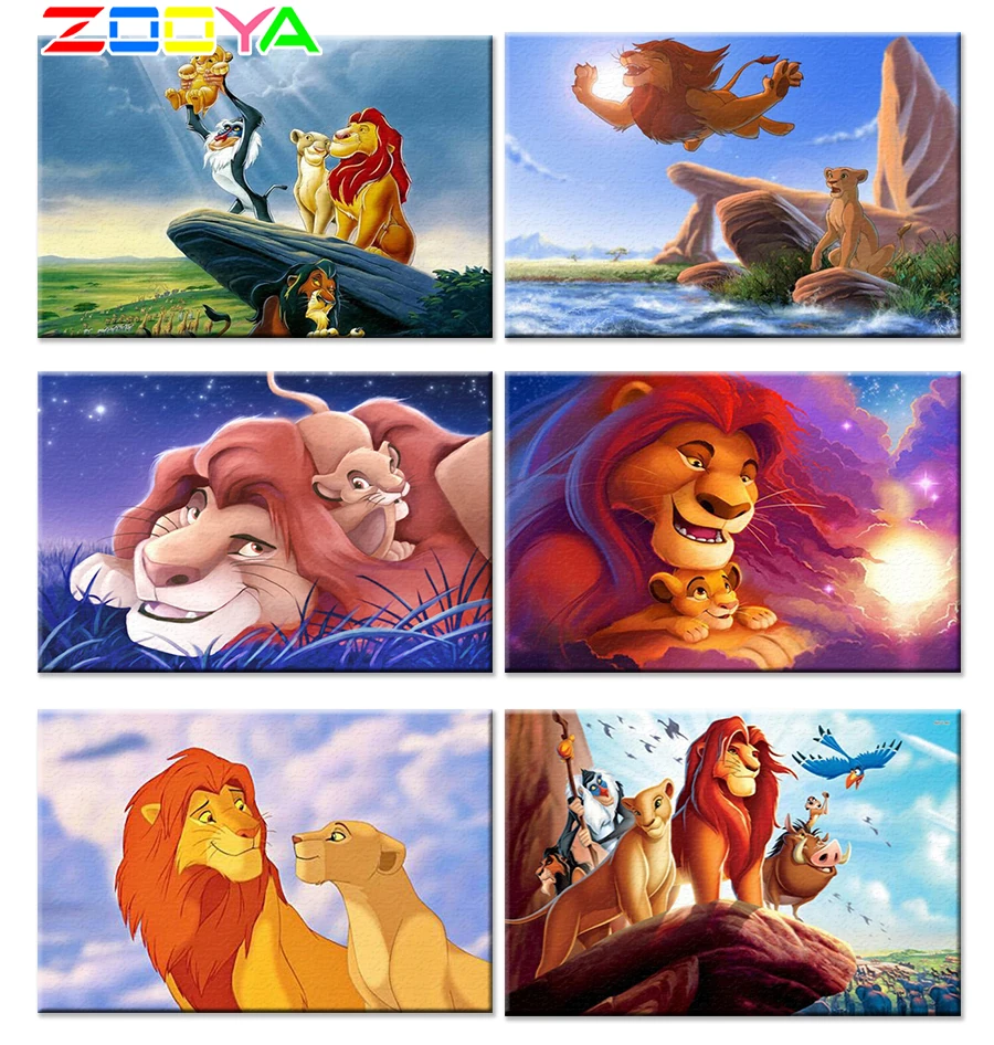 5D Diy Алмазная вышивка льва картина полная дрель полный квадрат мозаика Лев короли